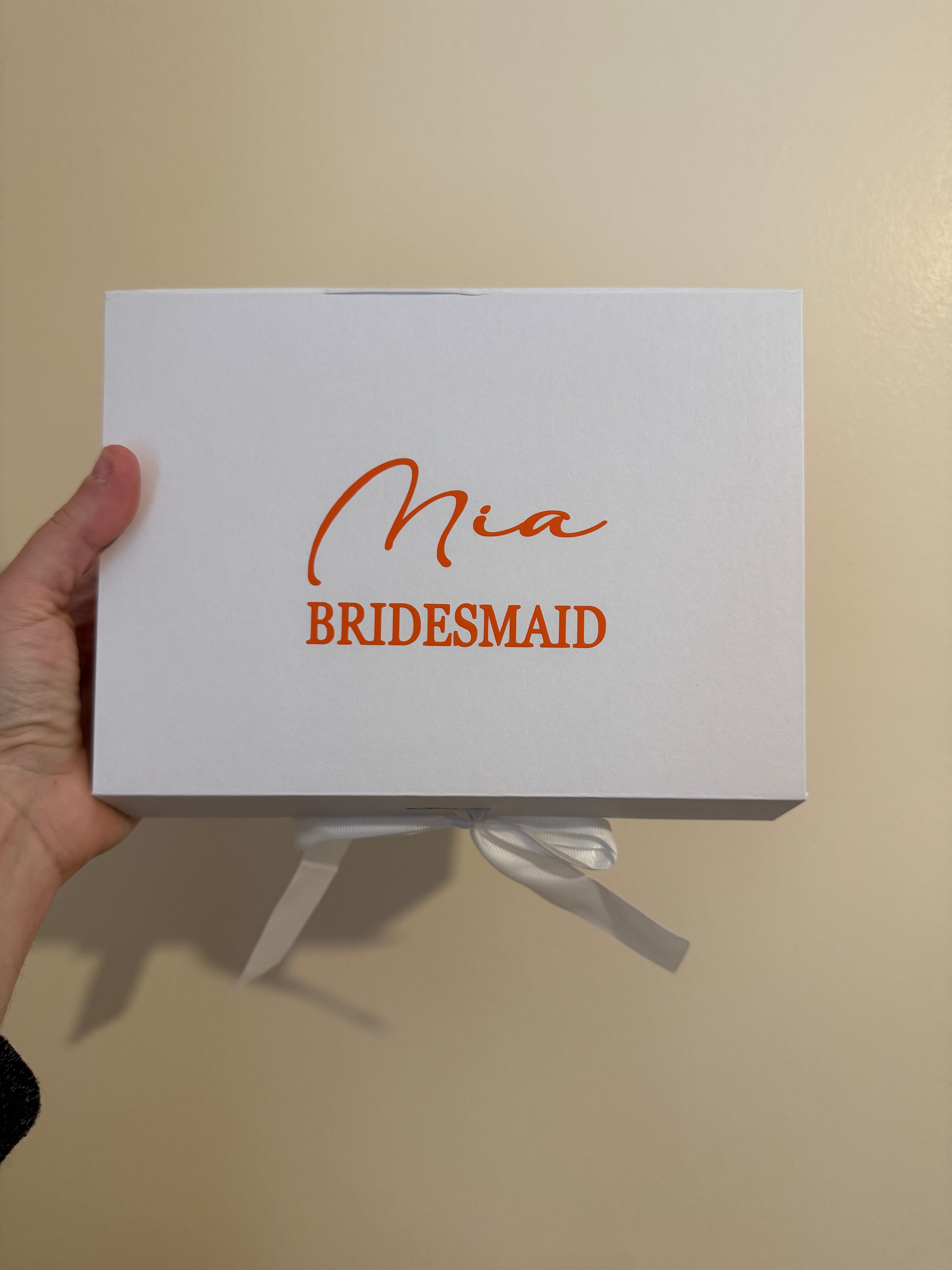 Personalised Wedding Party Best Man Bridesmaid Gift Box