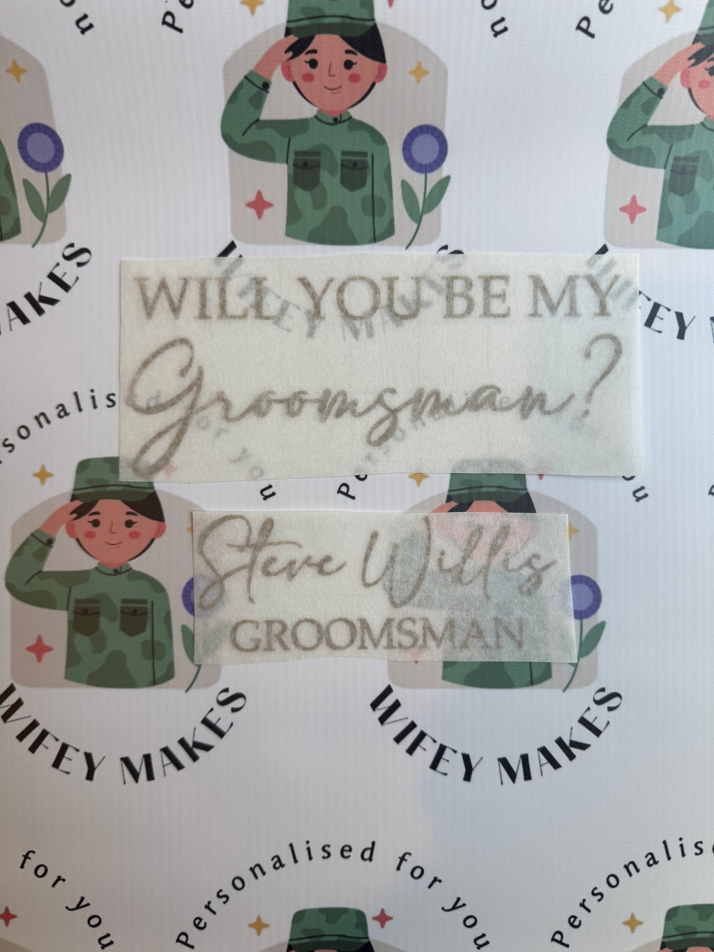 Will you be my Vinyl Sticker Inside & Outside Box Decal
