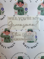 Will you be my Vinyl Sticker Inside & Outside Box Decal