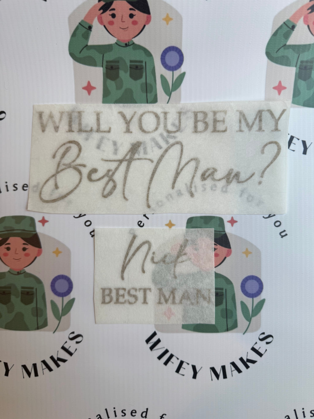 Will you be my Vinyl Sticker Inside & Outside Box Decal