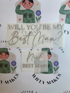 Will you be my Vinyl Sticker Inside & Outside Box Decal