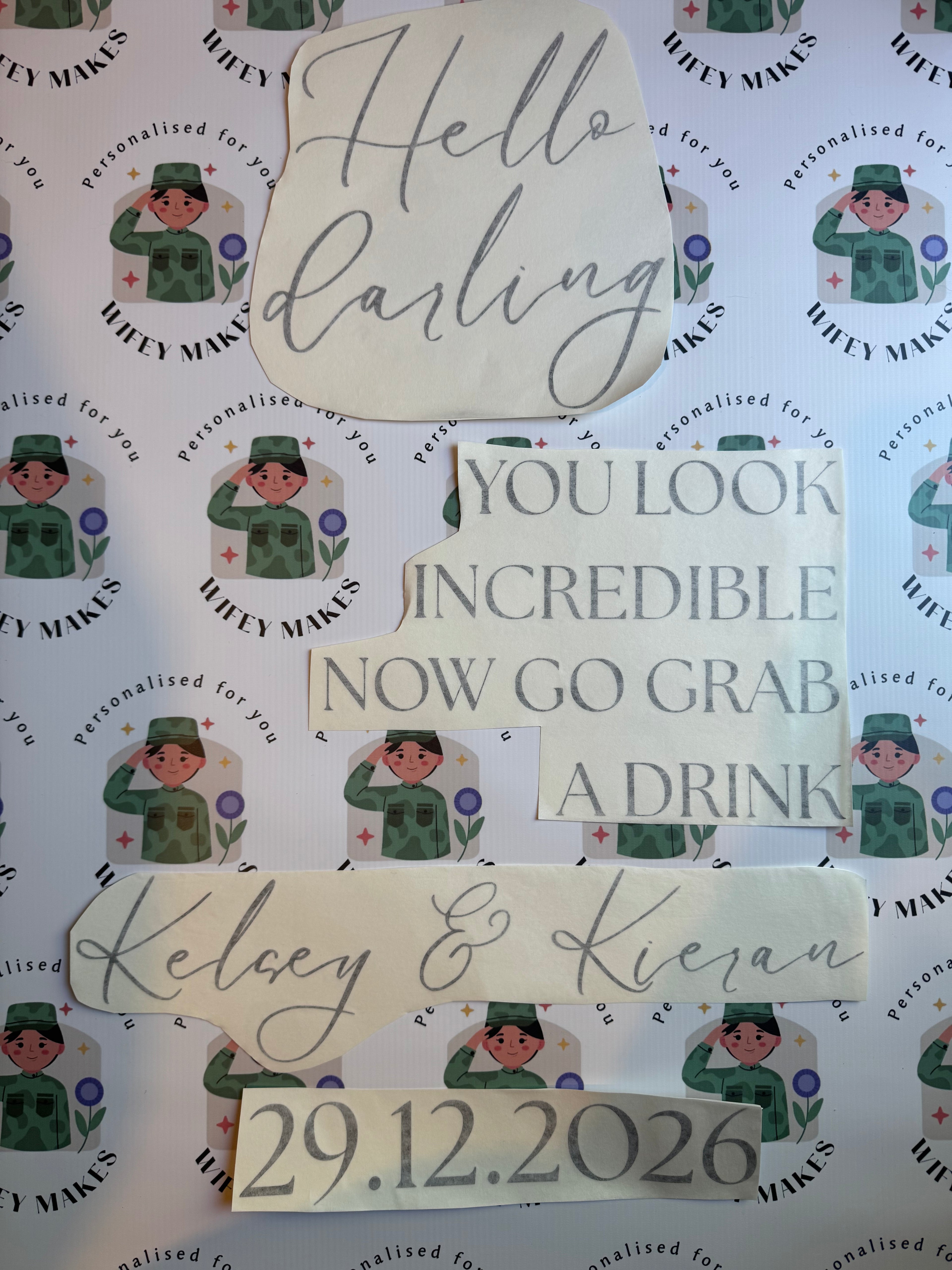 Hello Darling Wedding Welcome Sign Vinyl