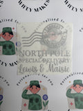Christmas Eve Vinyl Decal | Personalized Personalised North Pole Sticker | Custom Santa Gift Vinyl | Christmas Eve Surpise | Santa Mail