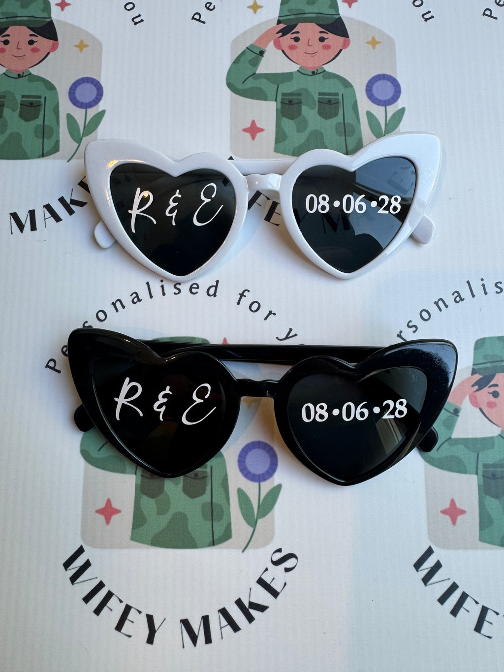 Personalised Sunglasses Initials