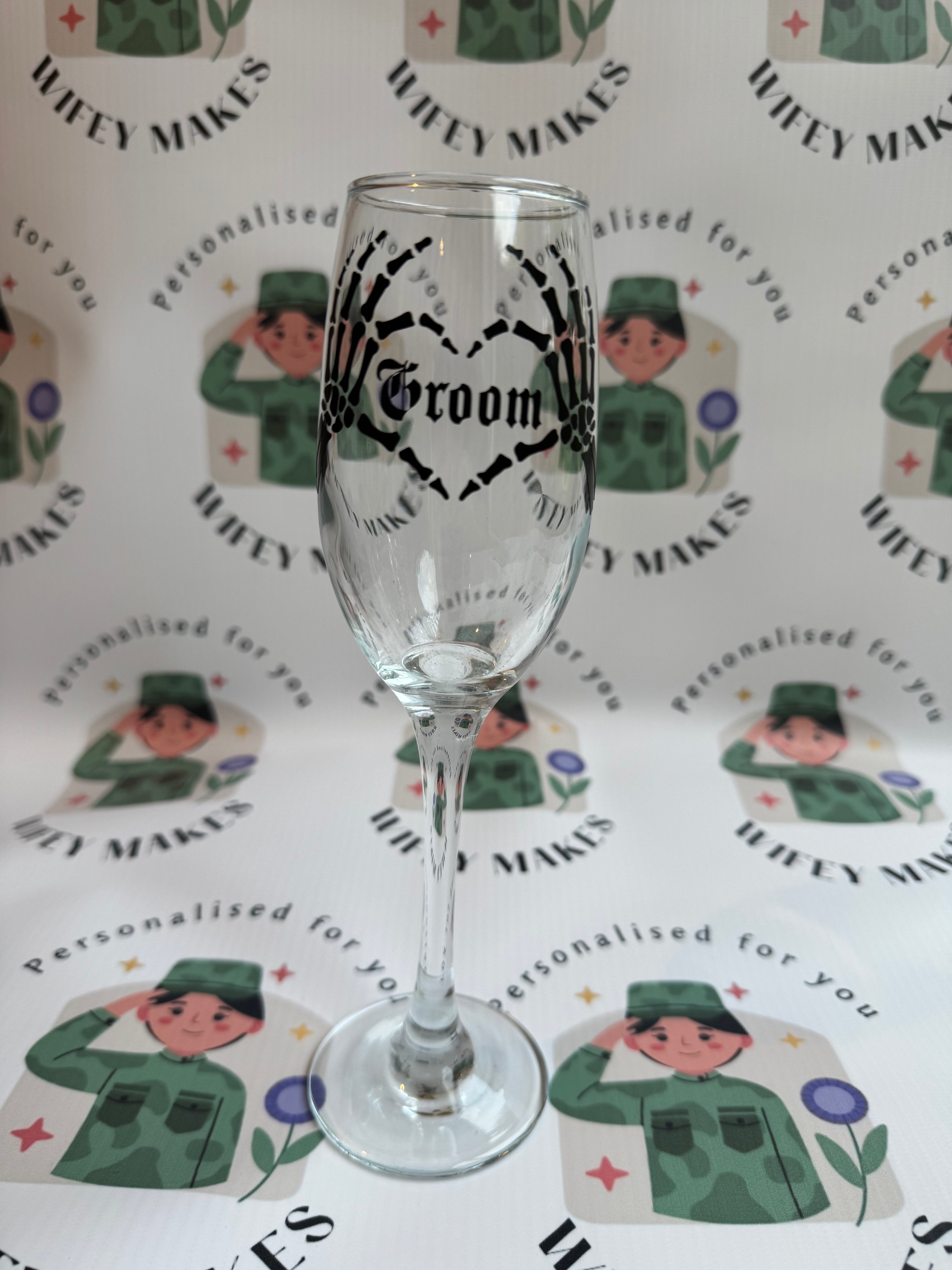 Personalised Gothic Theme Drinking Glasses