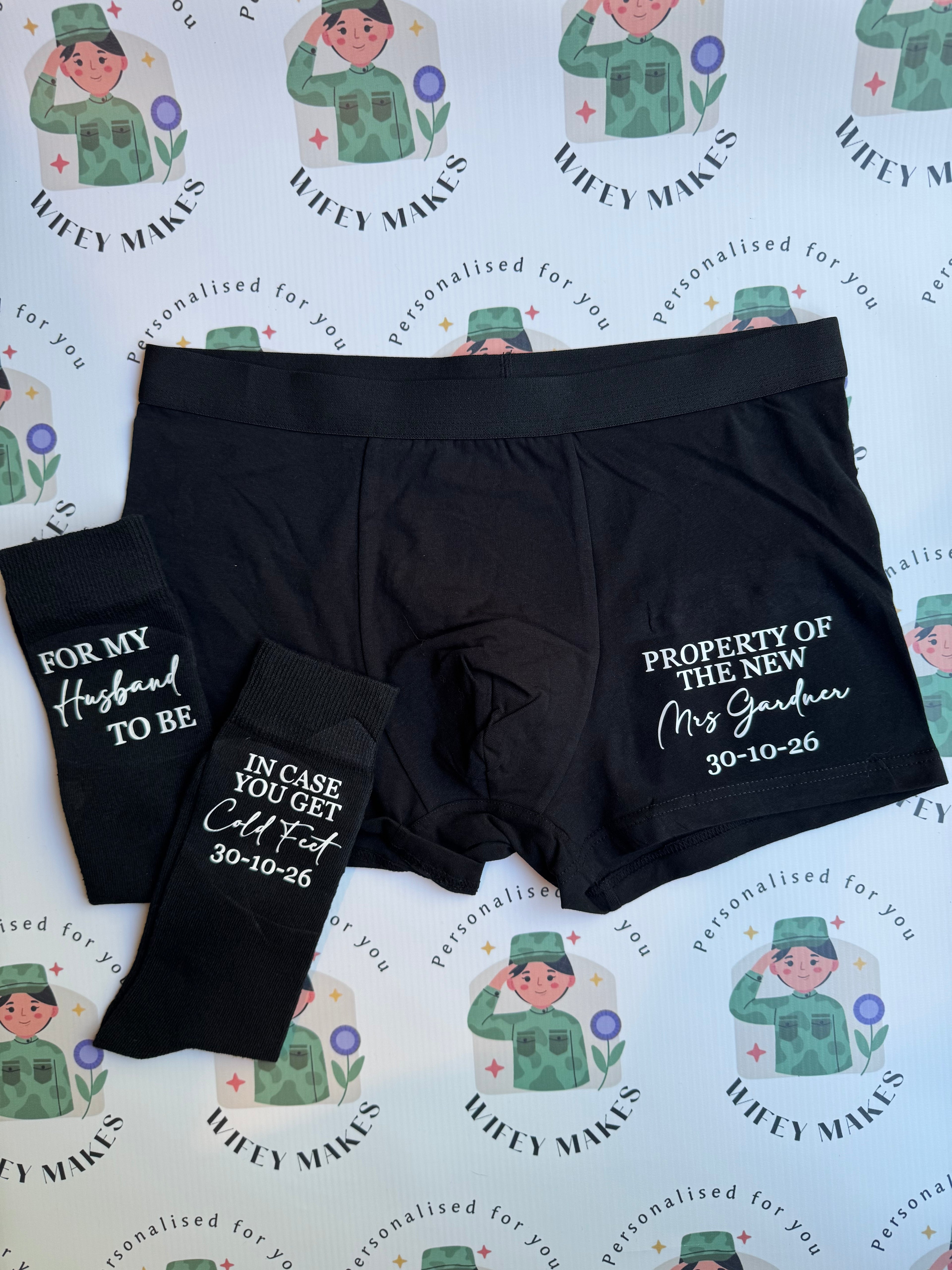 Boxer Shorts & Cold Feet Socks