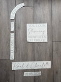 Welcome To Our Wedding Curve Welcome Sign