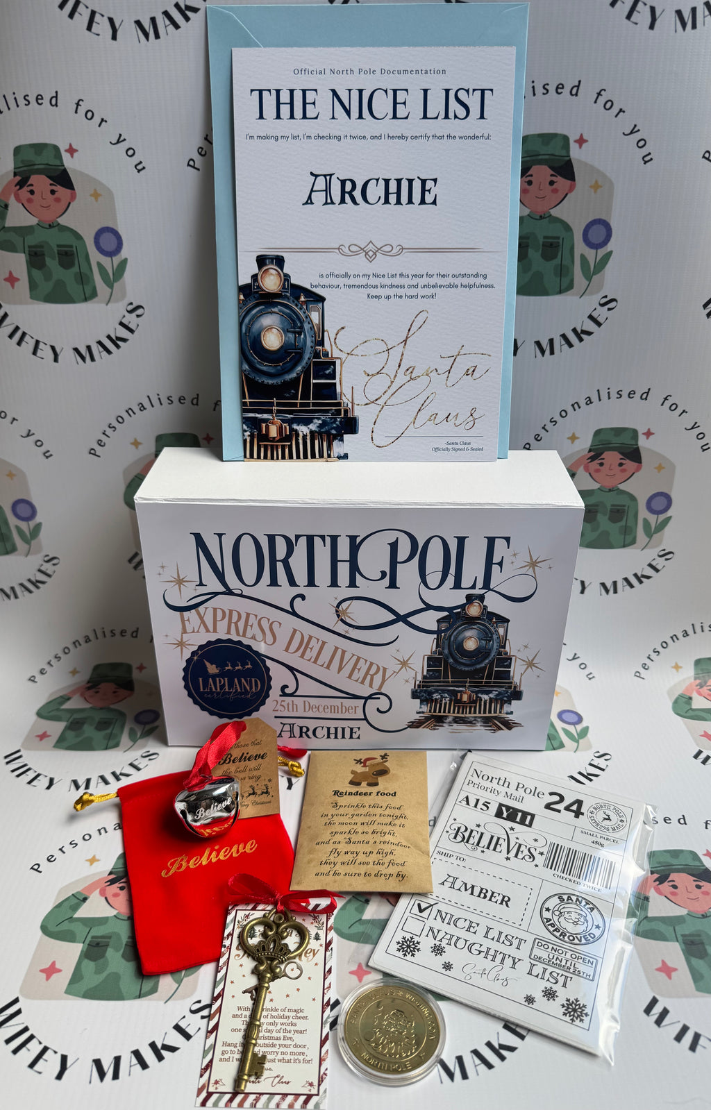 Personalised Christmas Eve Box North Pole Express Delivery