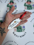 Personalised Robin Appear When Loved Ones Are Near Feather Tree Decoration