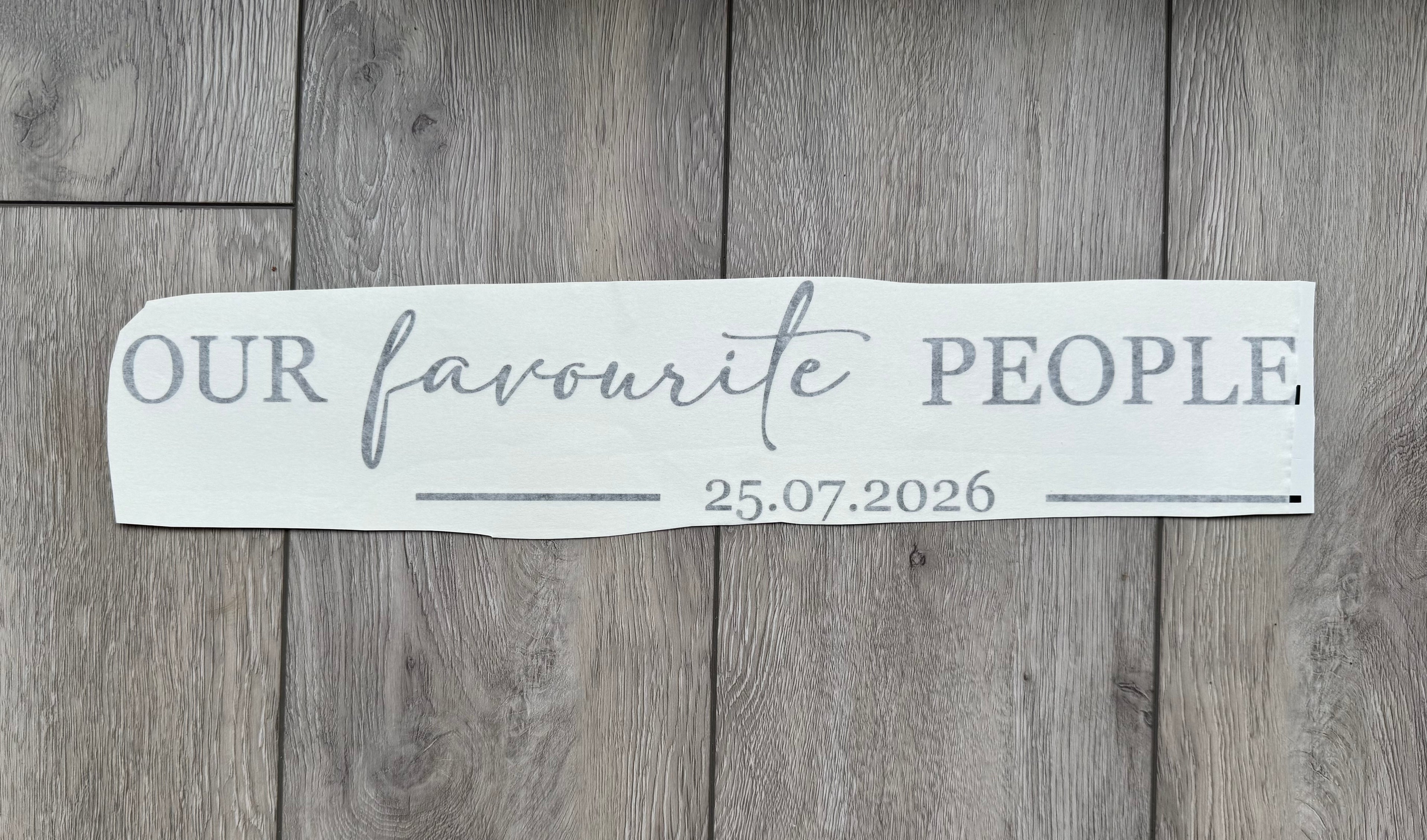 Seating Plan Topper Vinyl Design 2