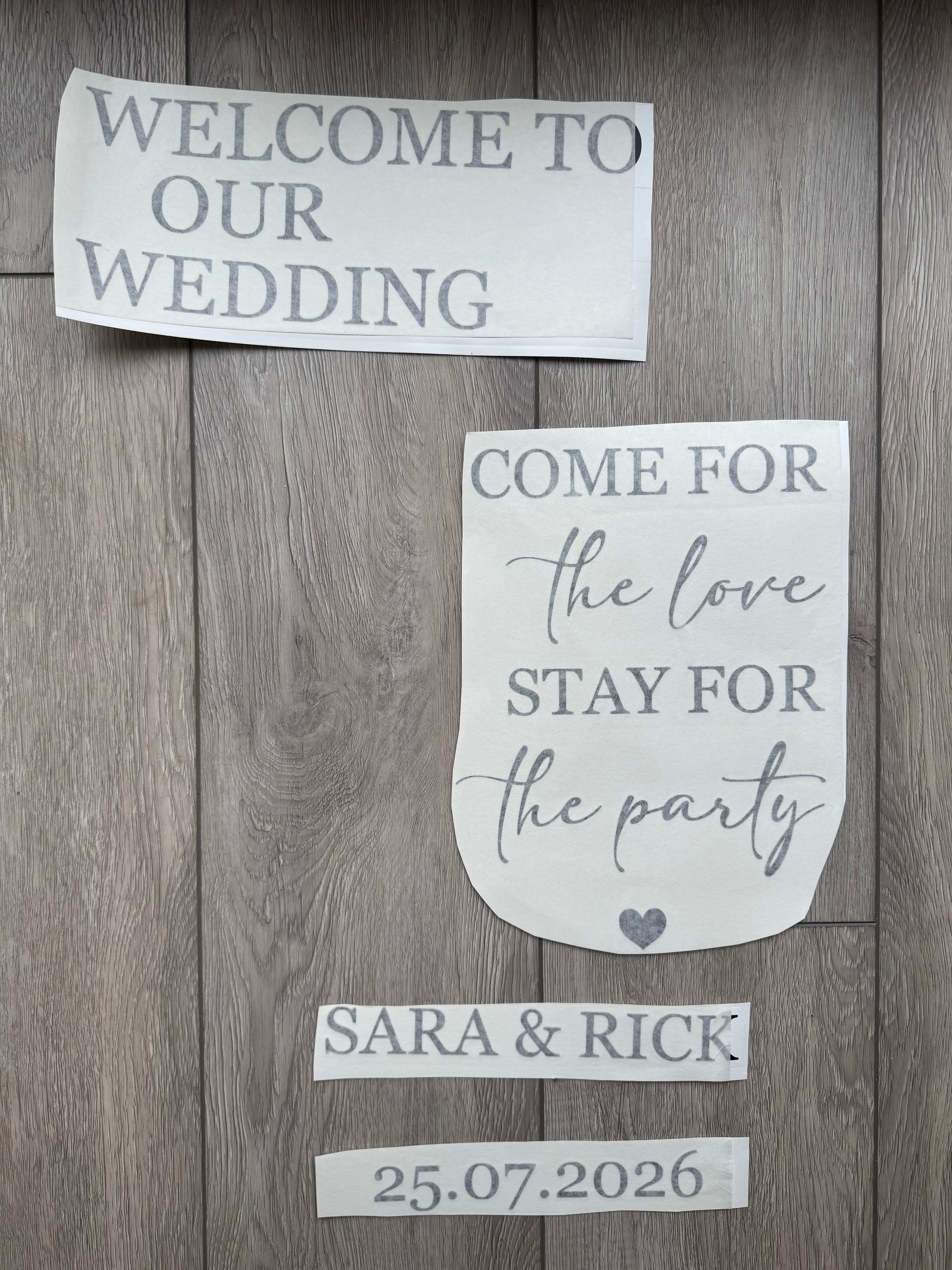 Come For The Love Welcome Sign