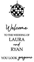 You Look Gorgeous Disco Ball Vinyl Decal Wedding Mirror