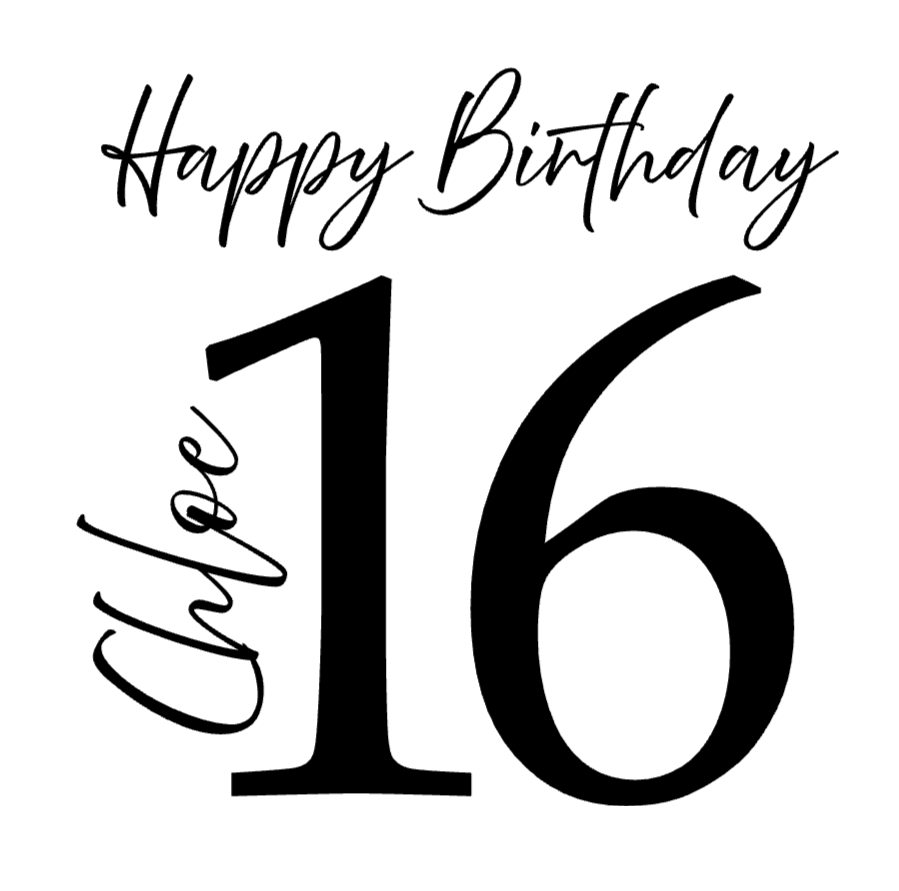 Personalised Happy Birthday Age Vinyl For Books and Albums